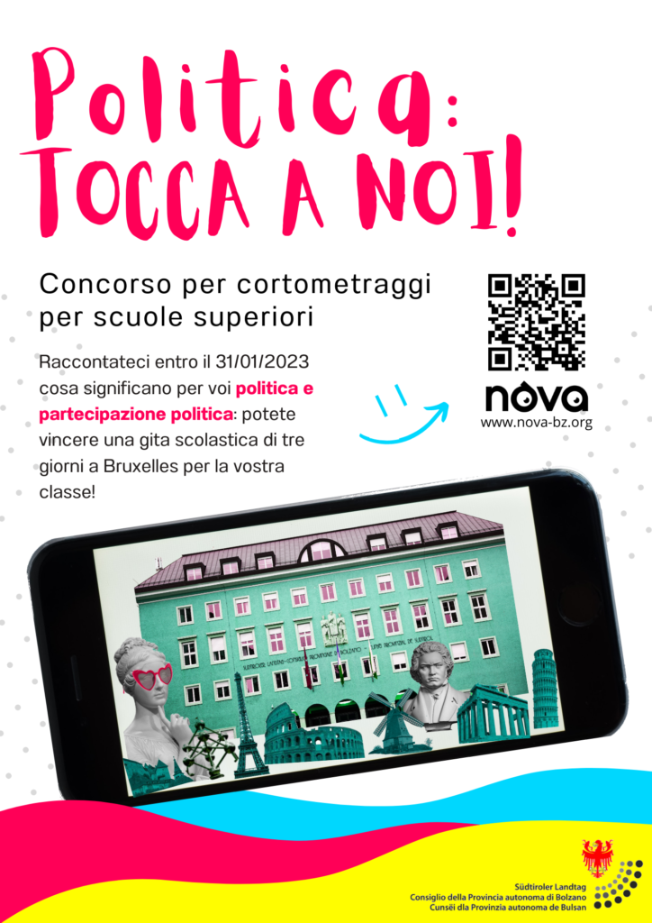 Concorso per cortometraggi sul tema "Politica: tocca a noi!"