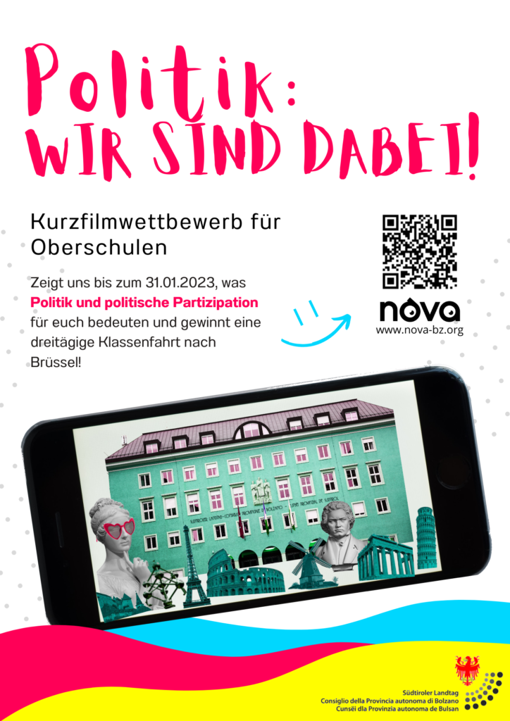 Kurzfilmwettbewerb zum Thema „Politik: Wir sind dabei!“
